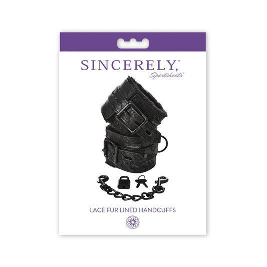 Sincerely, Ss Lace Fur Lined Handcuffs