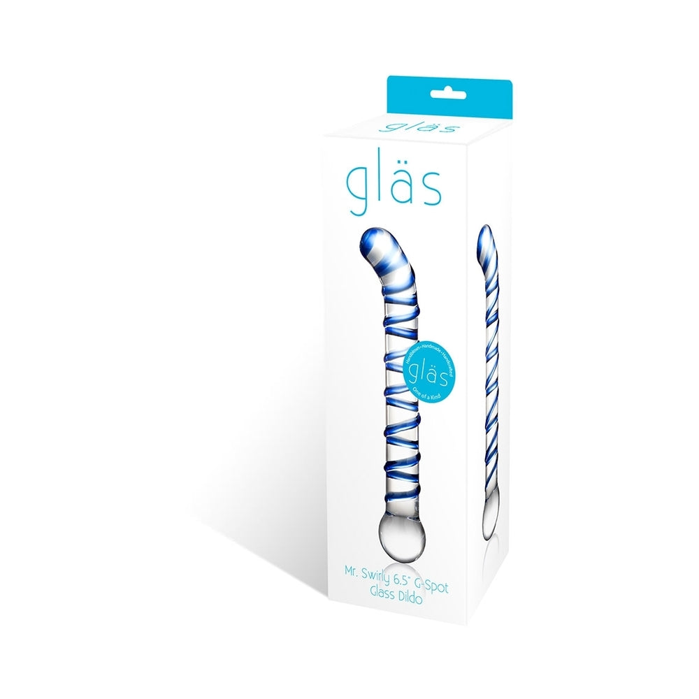 Mr. Swirl 6.5" Glass Glass Dildo