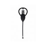 Ouch! Urethral Sounding Vibrating Bullet Plug Black