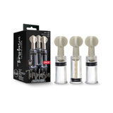 Temptasia - Clit And Nipple Twist Suckers - Set Of 3 - Clear
