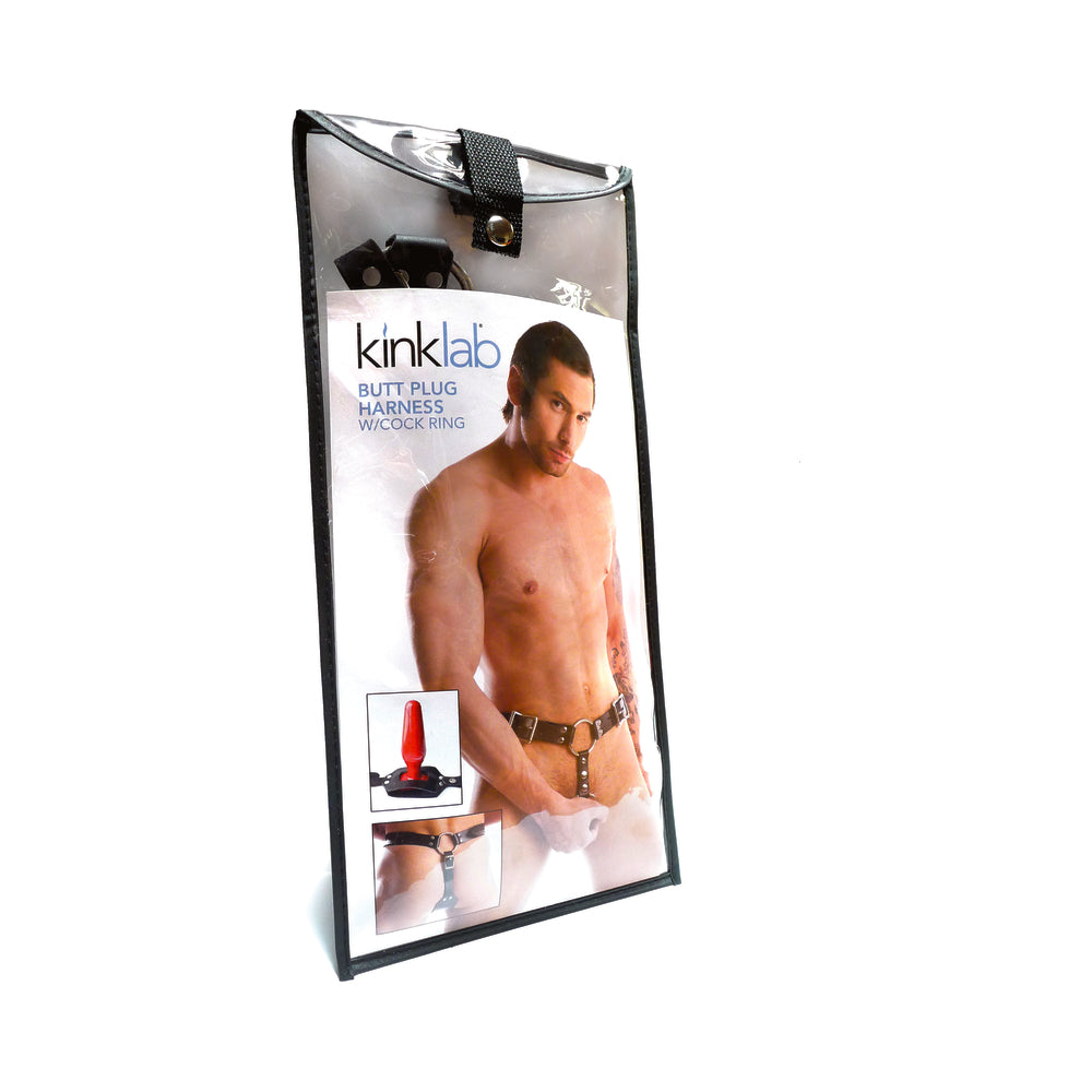 Kinklab Anal Plug Harness With Cock Ring