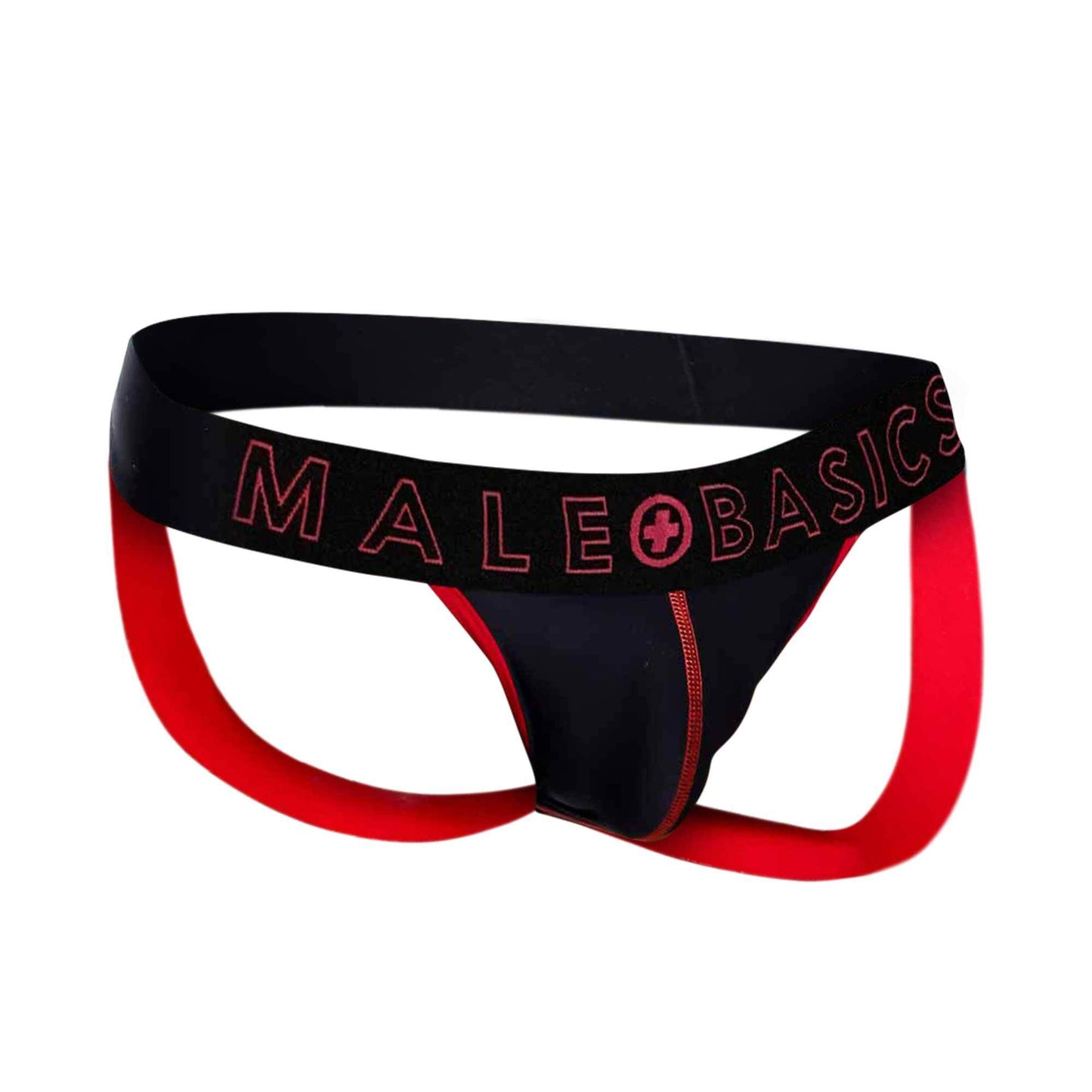 Male Basics Neon Jockstrap Red SM