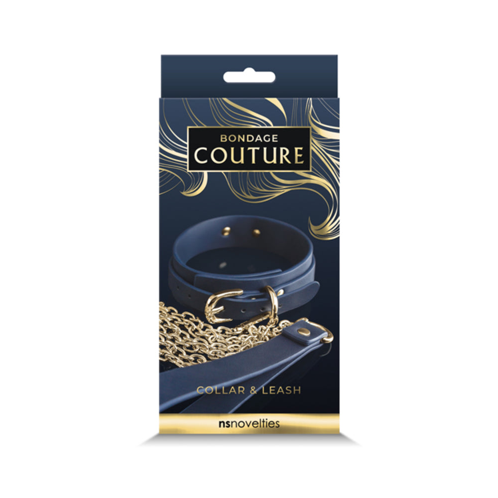 Bondage Couture Collar/leash Blue