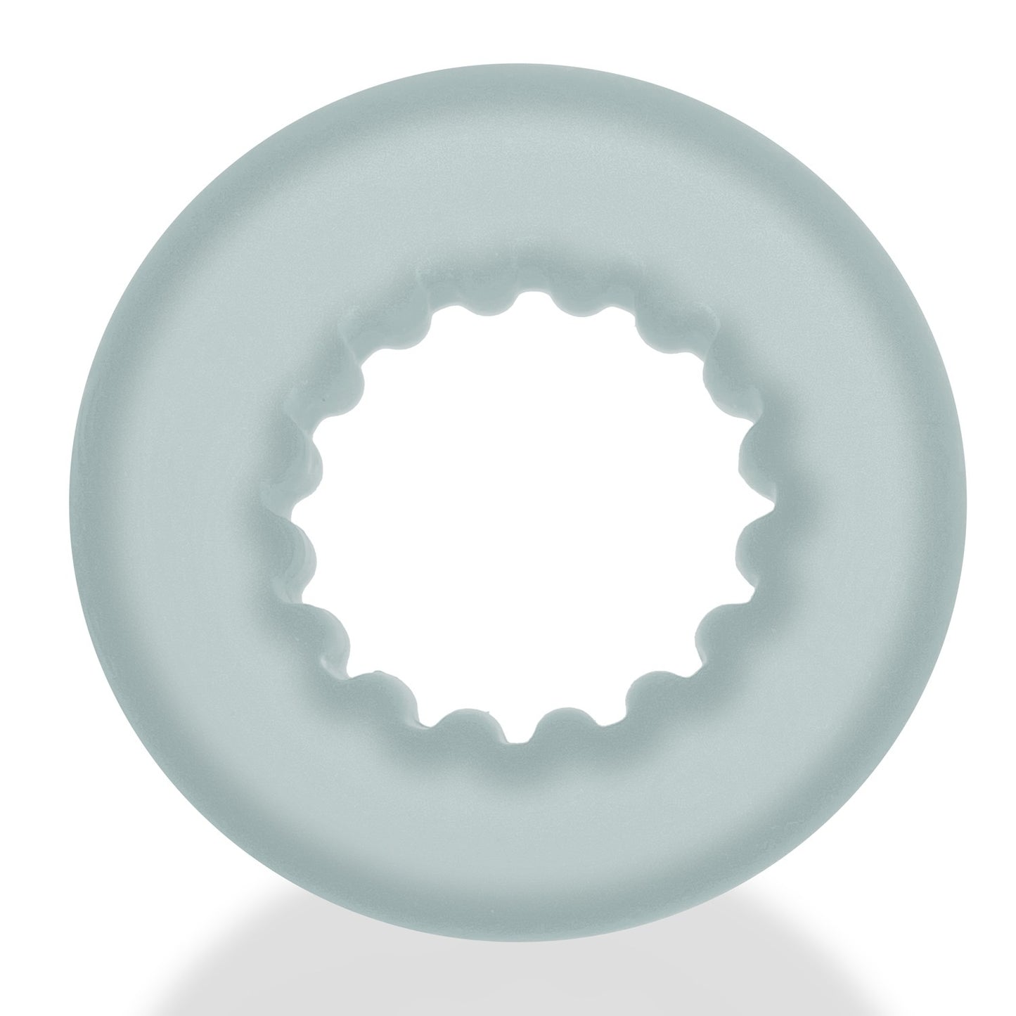 Oxballs Axis Rib Griphold Cockring - Clear Ice