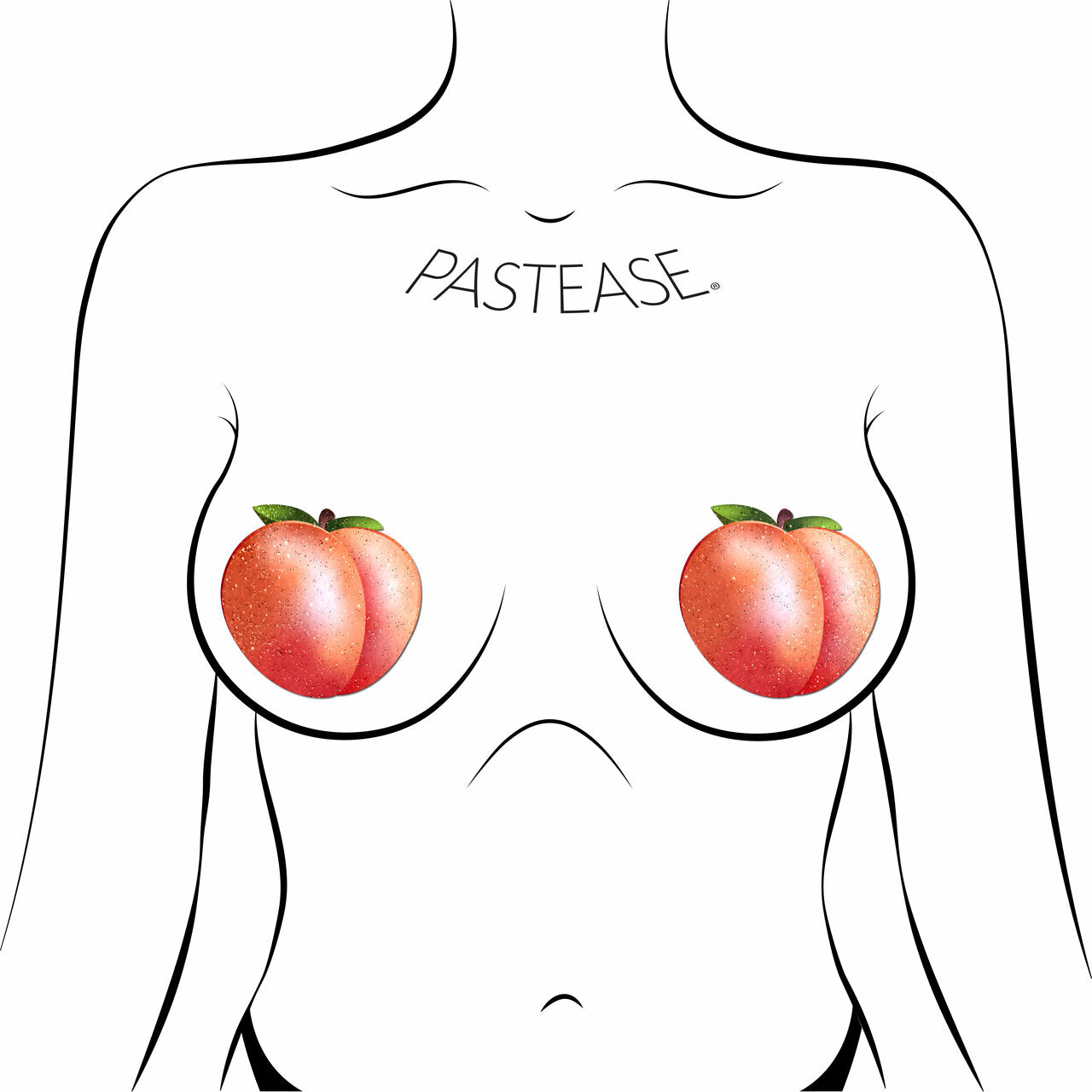 Pastease Premium Fuzzy Sparkling Georgia Peach - Orange O/S