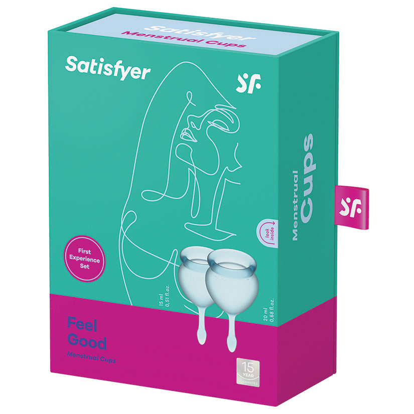 Satisfyer Feel Good Menstrual Cup - Light Blue