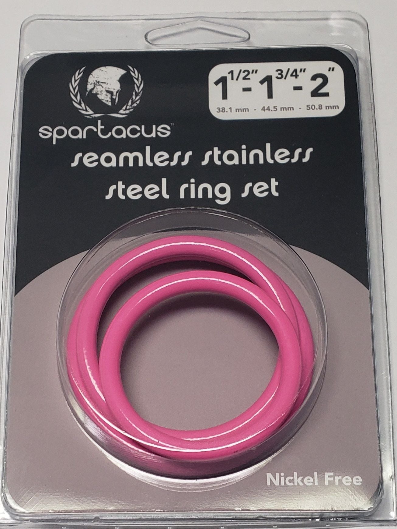 PINK STAINLESS STEEL C-RING SET - 1.5 1.75' 2' '
