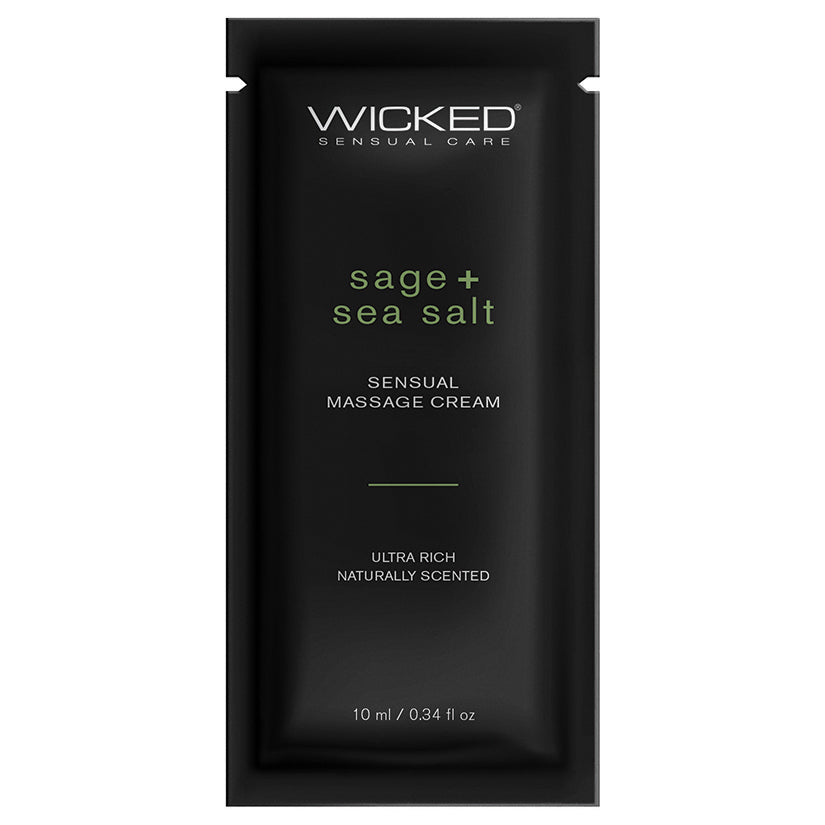 Wicked Sensual Care Sage & Sea Salt Massage Cream - .34 oz