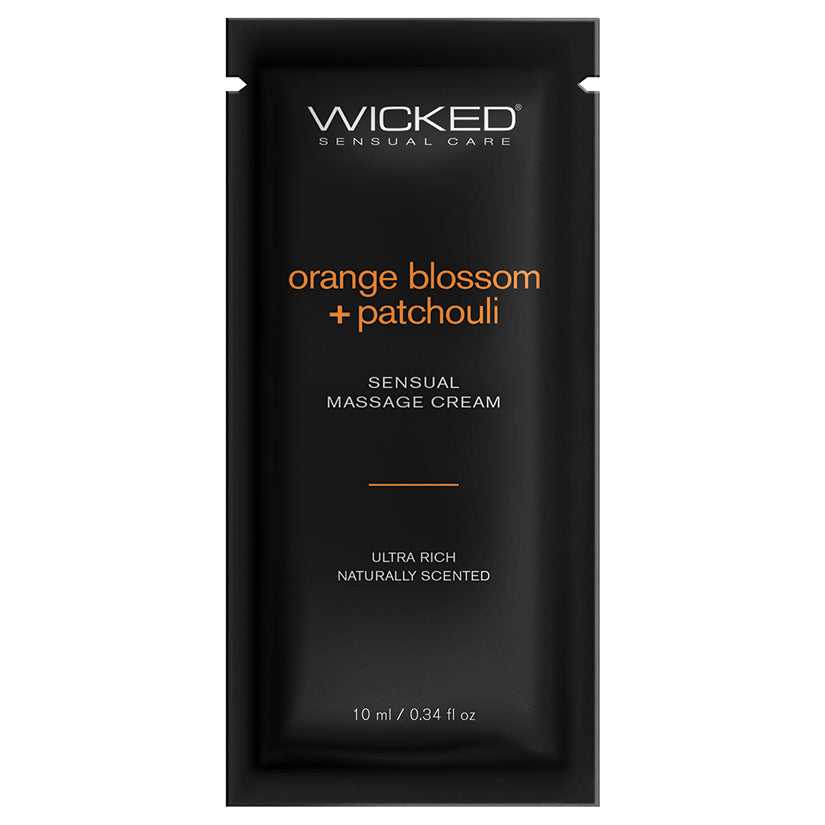 Wicked Sensual Care Orange Blossom & Patchouli Massage Cream - .34 oz