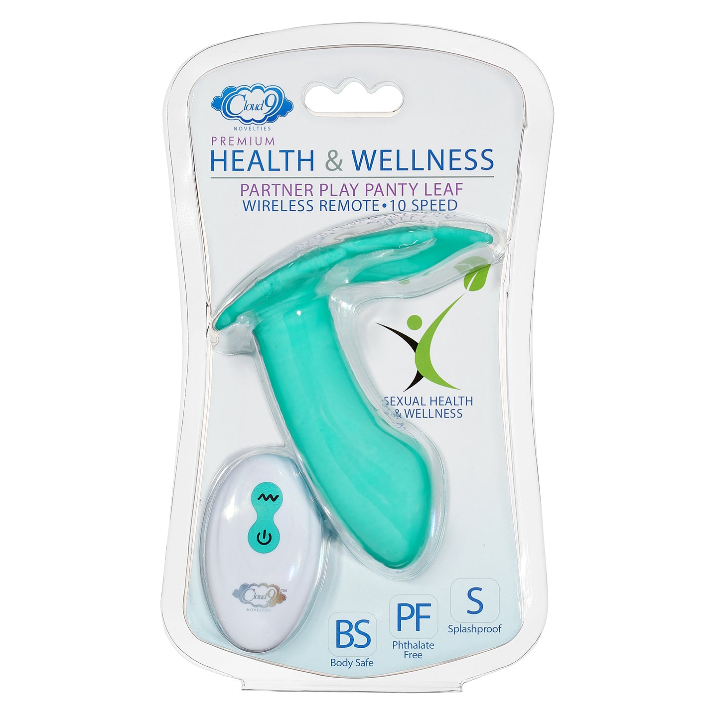 Partner Panty Leaf Vibrator With Remote Control - Teal