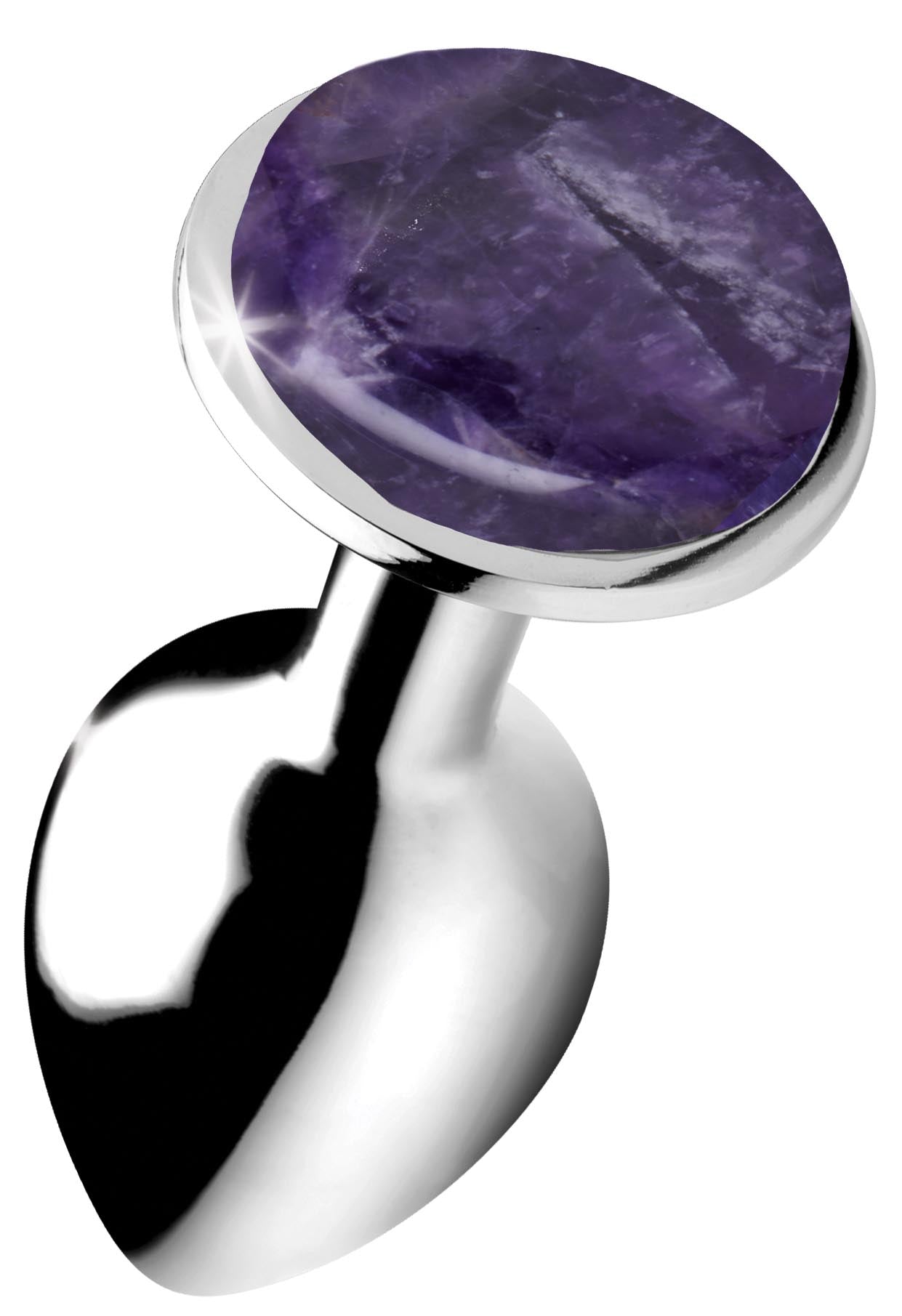 Booty Sparks Gemstones Amethyst Gem Anal Plug - Small
