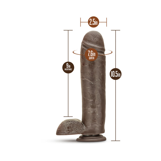 Dr. Skin - Mr. Mister 10.5 Dildo With Suction Cup - Chocolate