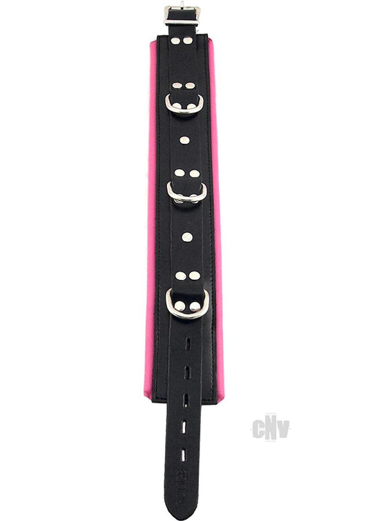 Rouge 3ring Padded Collar Blk/pnk