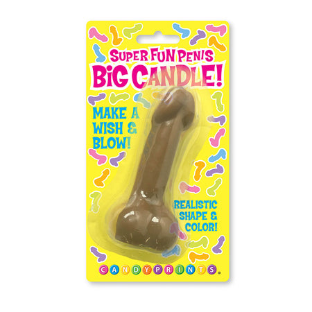 Super Fun Big Penis Candle - Brown