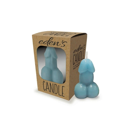 Edens Penis Candle Blue