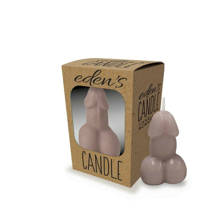 Edens Penis Candle Taupe
