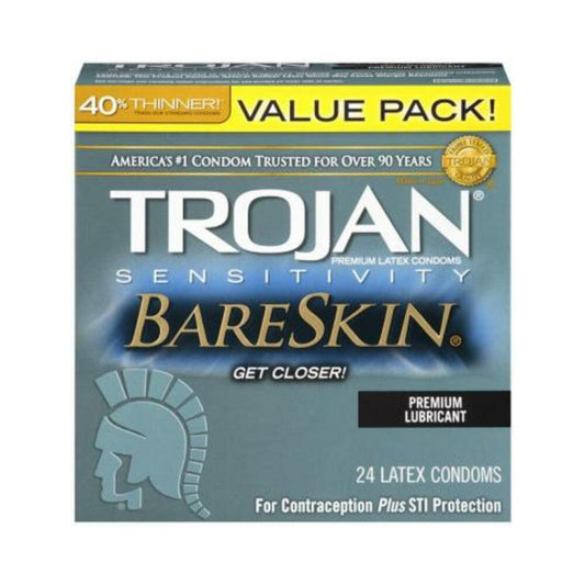 Trojan Sensitivity Bareskin Lubricated