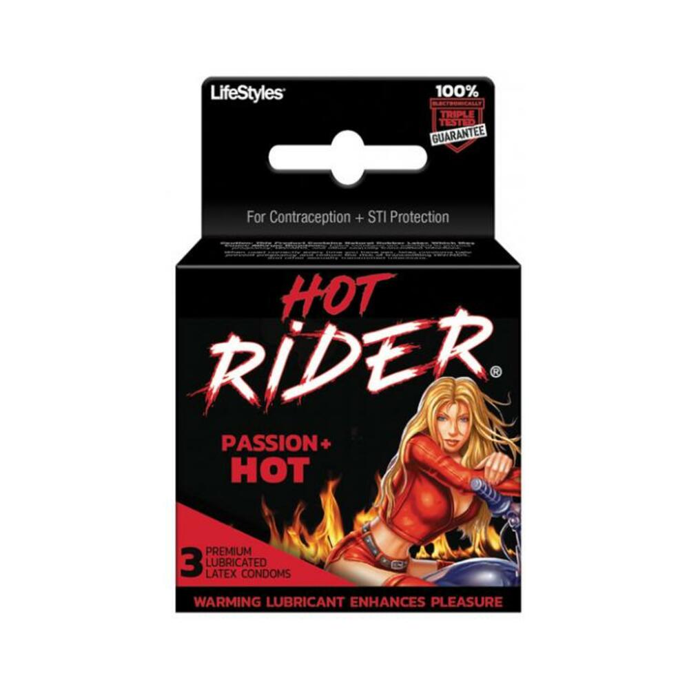 Hot Rider Hot Passion 3 Pack Latex Condoms