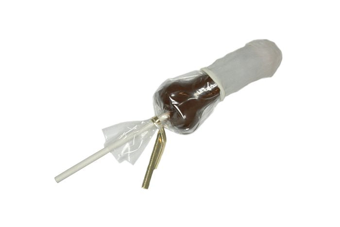SMALL PENIS W/CONDOM CHOCOLATE