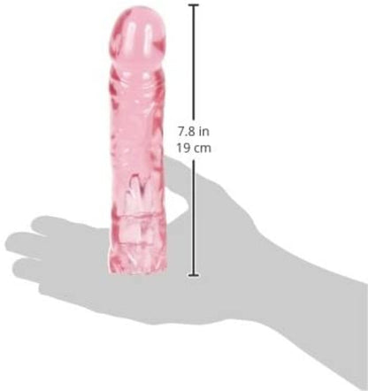 Vac-U-Lock 8" Crystal Jellies Dong - Pink