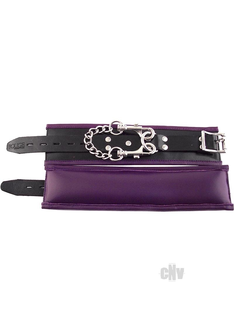 Rouge Padded Wrist Cuffs Blk/pur