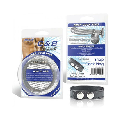 C & B Gear Snap Cock Ring Black 2