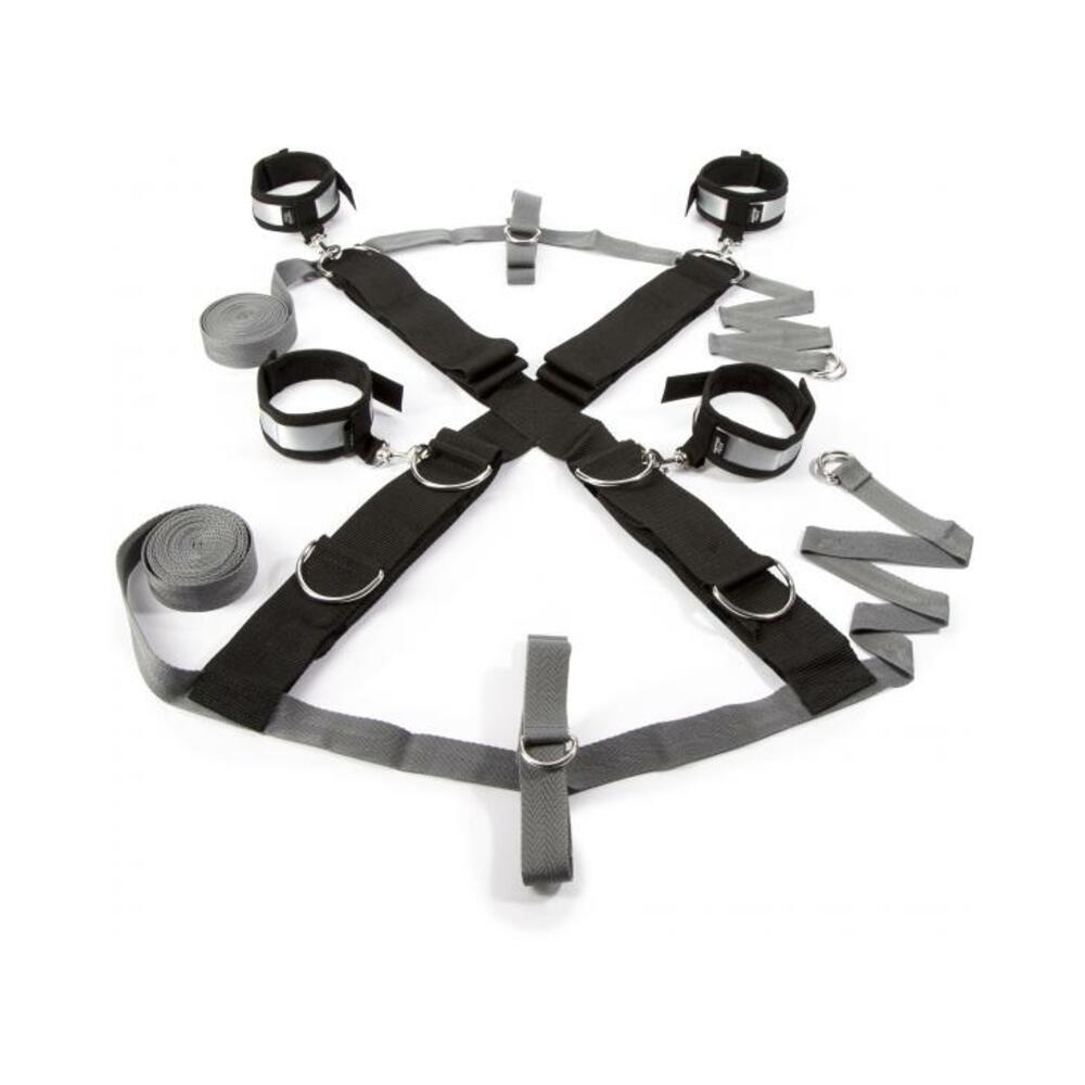 FIFTY SHADES KEEP STILL OVER THE BED CROSS RESTRAINT SILVER