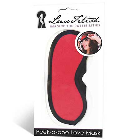 Peek-a-Boo Love Mask - Red