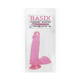 Basix Dong With Suction Cup 6 Inches Pink