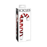 Icicles No. 59 Hand Blown Glass Massager Candy Cane