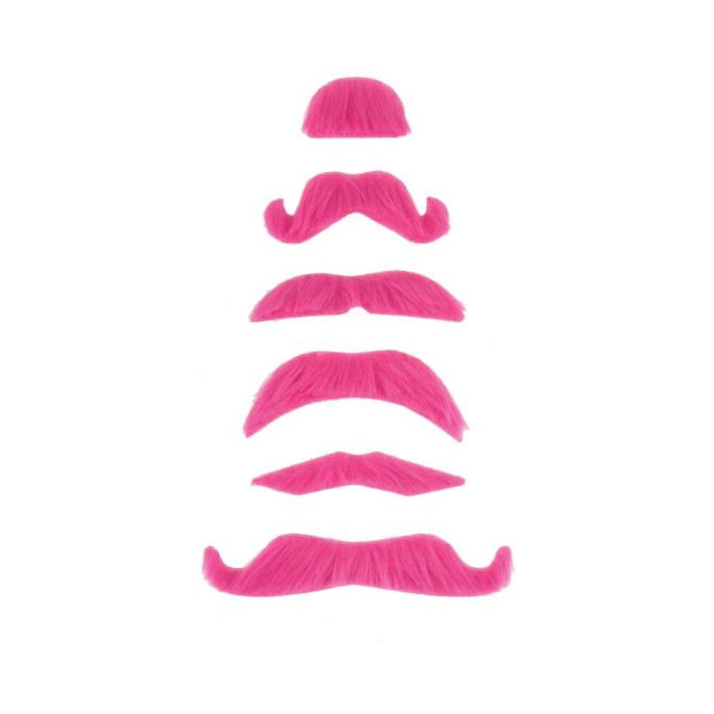 Mustache Party Kit Favors 6 Count Pink