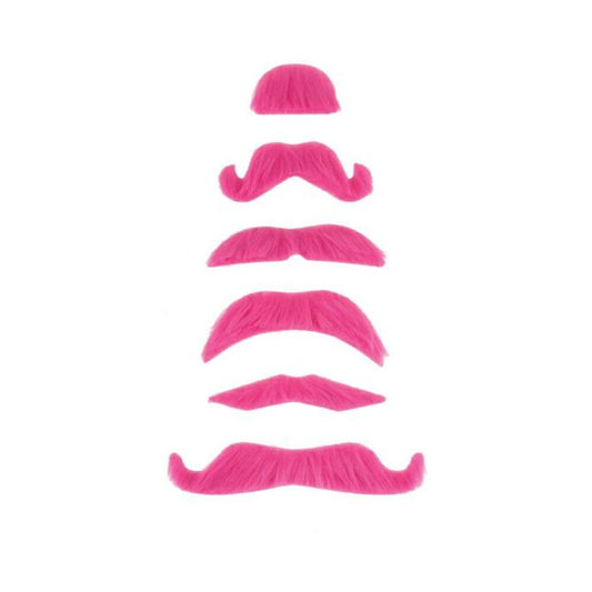 Mustache Party Kit Favors 6 Count Pink
