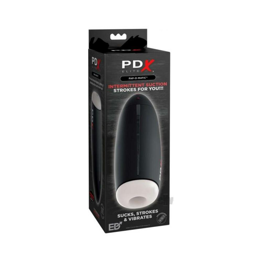 Pdx Elite Fap-o-matic Stroker - White/black