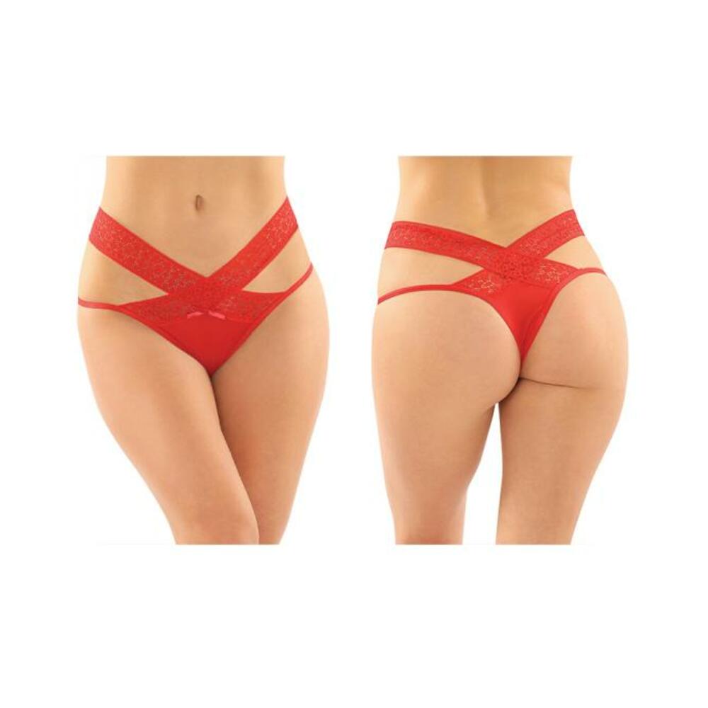 Daphne  Brazilian-Cut Panty 6pk S/M Red