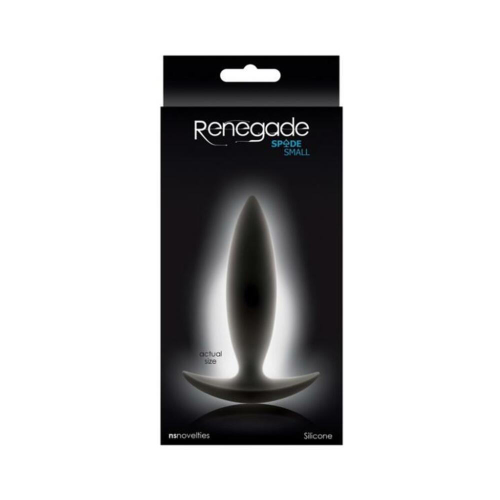 Spade Small Butt Plug Black