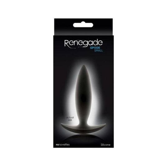 Spade Small Butt Plug Black