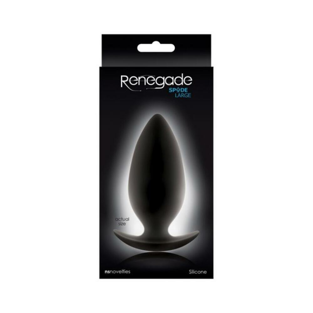 Renegade Spades Large Black Butt Plug