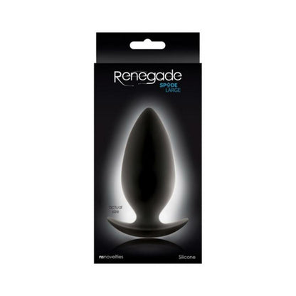 Renegade Spades Large Black Butt Plug