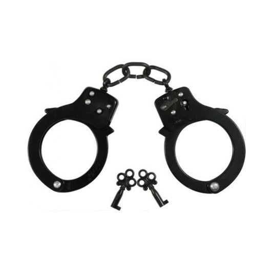 BLACK SINGLE LOCK HANDCUFFS