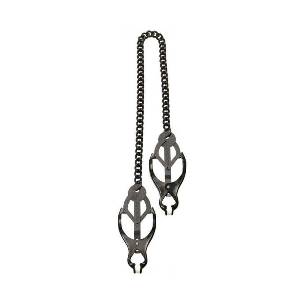 Black Butterfly Nipple Clamps With Chain