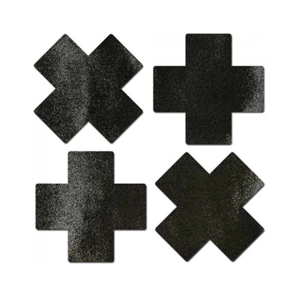 Pastease Petites Liquid Cross Black Pack Of 2 O/S