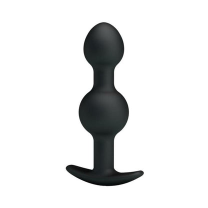 Pretty Love 4.05 inches Silicone Anal Plug with Ball Black