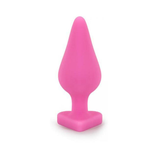 Naughtier Candy Heart Ride Me Pink Butt Plug