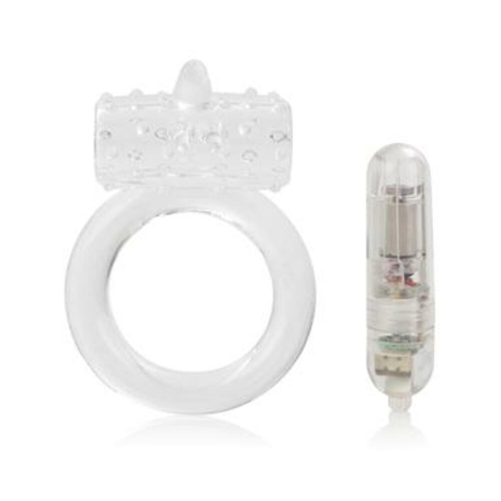 One Touch Flicker Clear Vibrating Ring