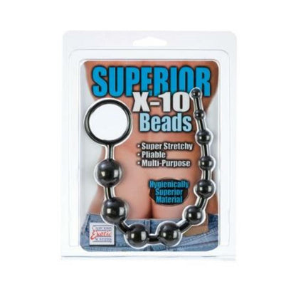 Silicone X-10 Beads - Black