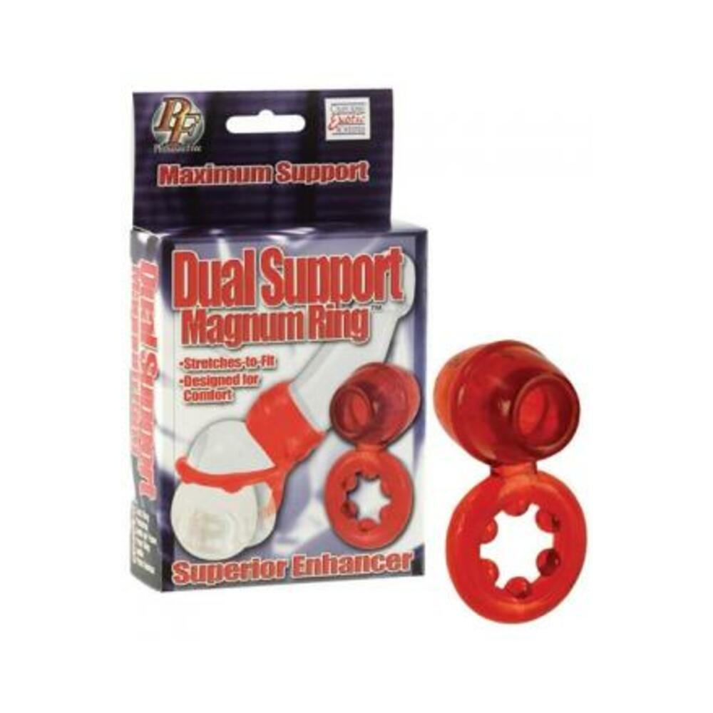 Dual Support Magnum Ring - Red
