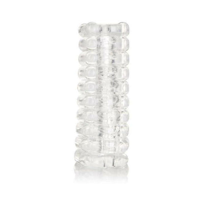 Ribbed Reversible Masturbation Stroker Clear