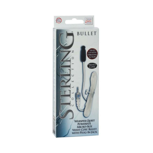 Sterling Collection Micro Size Velvet Cote Bullet With Plug In Jack