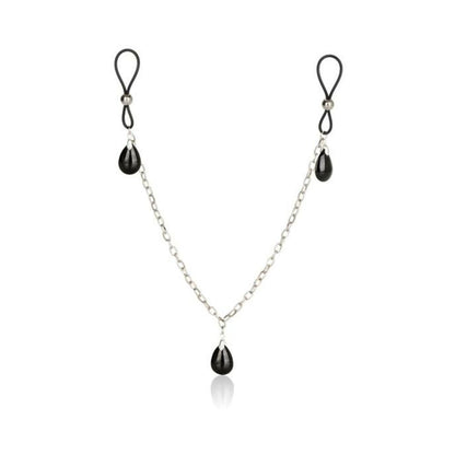 Nipple Play Non Piercing Nipple Chain Jewelry Onyx