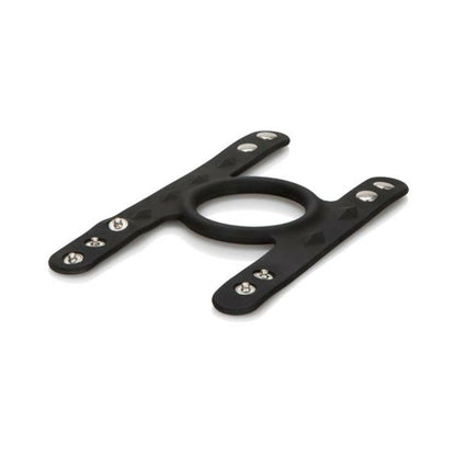 Silicone Tri Snap Cock & Ball Cage Black